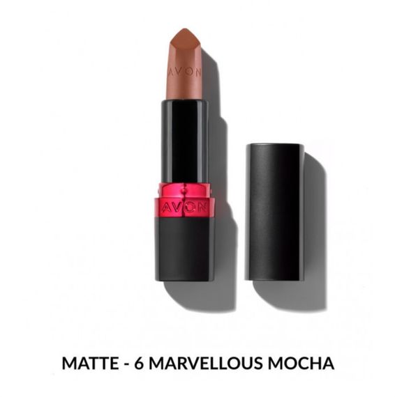 Зволожувальна матова губна помада Avon "Ультра" 6М Ніжний мокко  (6М Marvellous Mocha) 3,6г