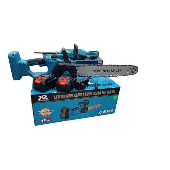 Аккумуляторная цепная пила 16''+2 аккумуляторы 68В + кейс, Electric Saw / Электропила / Аккумуляторная пила