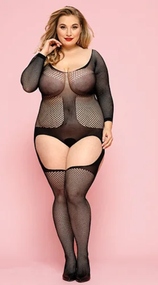 Боди-комбинезон с имитацией чулок XL/XXL (без доступа) sexstyle