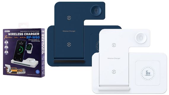 Бездротовий зарядний пристрій 3in1 Remax RP-W60 білий (MAW-45354_860)