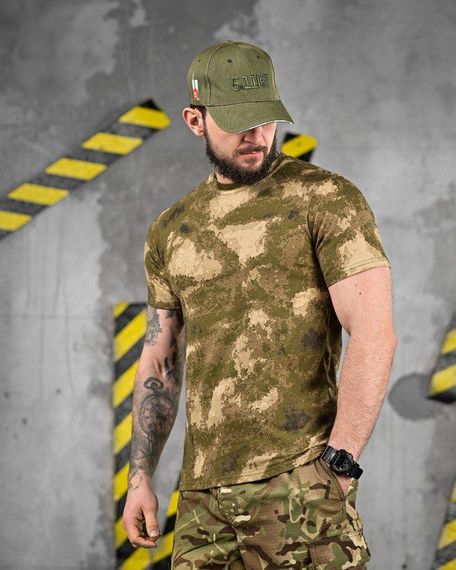 ХЛОПОКОВА тактична футболка PATRIOT GREEN ATACS ВТ5099 | Зображення 1