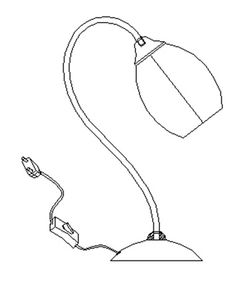 Настольная лампа LK-725T/1 E27 WH/BK