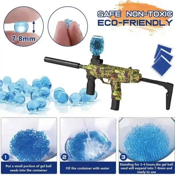 Игрушечные бластеры с шариками 25 м Оружие на гелевых пульках OldBro Пистолет-бластер для детей | Зображення 4