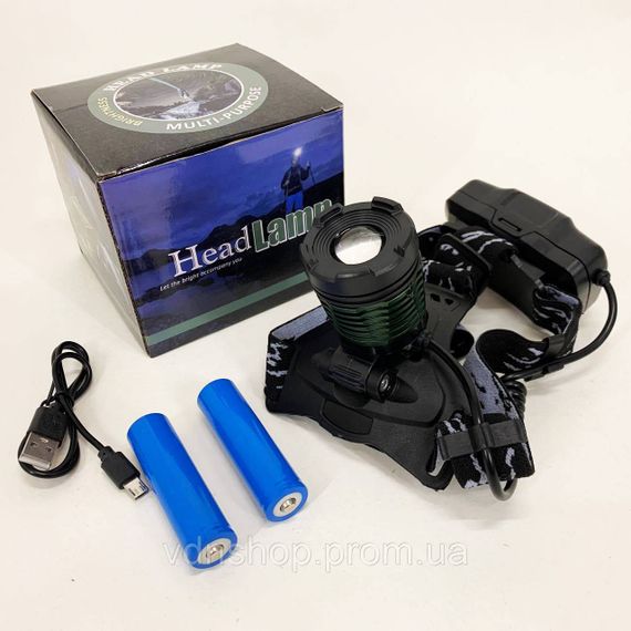 Головний ліхтар із зарядним пристроєм, Налобний ліхтар яскравий, Налобні ліхтарі для активних людей EB-66 | Зображення 5