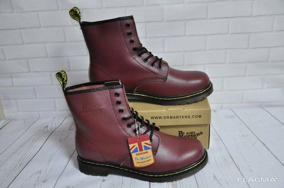 Ботинки Dr.Martens 1460 (Бордовые) Размер 41 42 43 44 45 | Зображення 5