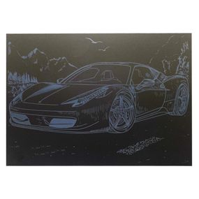 Гравюра А4 "Спорткар-1" ГрА4-8с економ варіант в пакеті 29,7х21 см