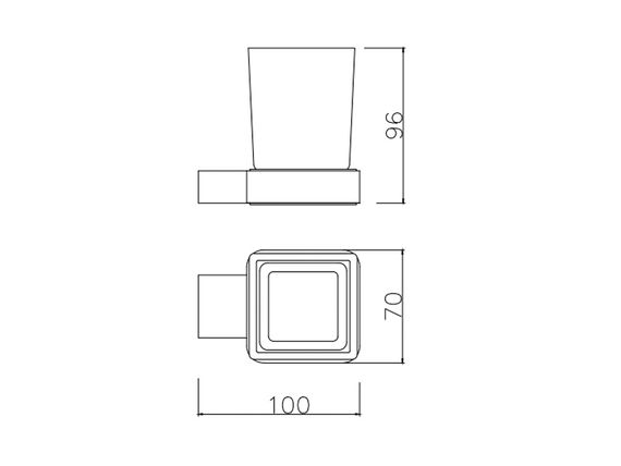 Стакан для зубних щіток ASIGNATURA Intense (65601800) | Зображення 1