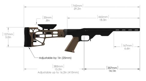 Шасі MDT LSS для Remington 700 LA FDE | Зображення 1