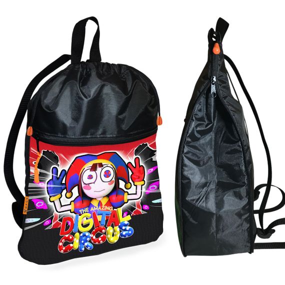 Шкільний рюкзак дитячий Цифровий Цирк + Сумка для взуття спортивної форми рюкзак-мішок хлопчикові (01881) | Зображення 1