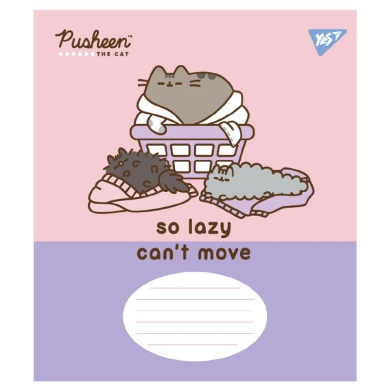 Зошит учнівський YES Pusheen The Cat 767612 12 аркушів Різнокольоровий shop (4823092292100)