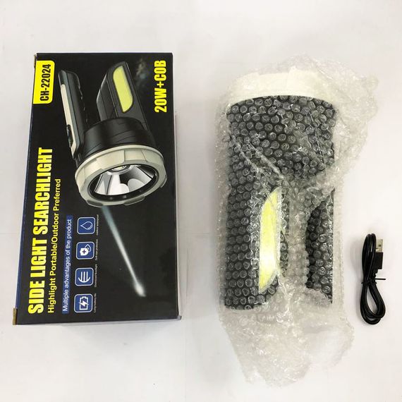 Ліхтар переносний для кемпінгу з акб CH-22024-5W+COB, Ліхтар прожектор Акумуляторний повербанк OE-99 | Зображення 2