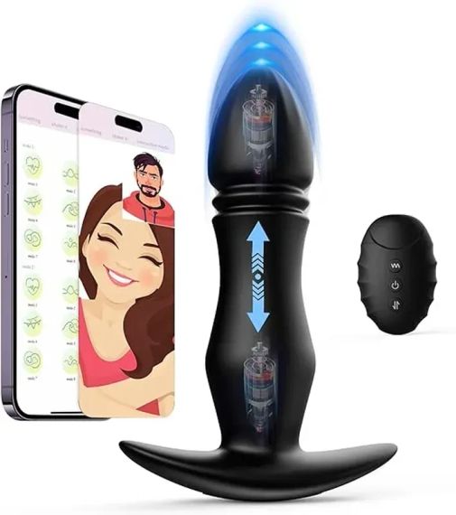 Вибратор с функцией удара, силиконовый вибратор с приложением