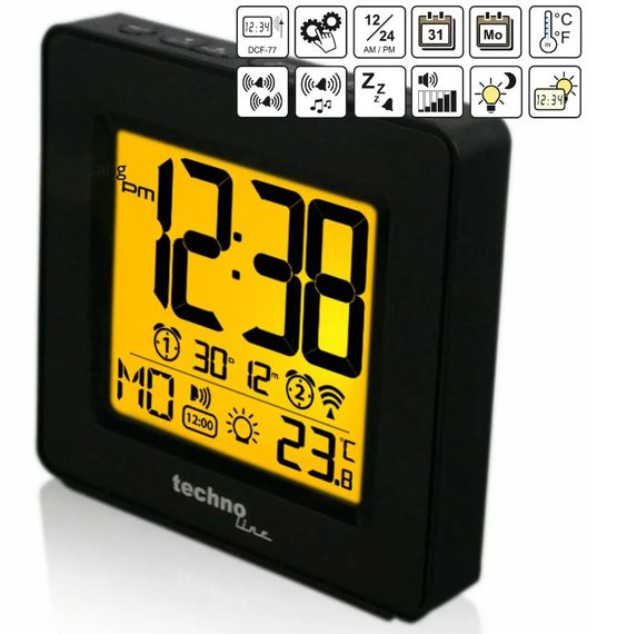 Годинник настільний Technoline WT330 Black (WT330) (DAS301808) | Зображення 4