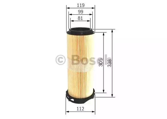 Фільтр повітряний MERCEDES-BENZ C-CLASS, BOSCH (F026400214) | Зображення 4