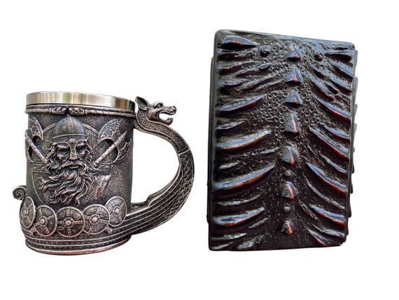 Подарунковий набір Кухоль 3D Корабель Вікінгів і Блокнот 3D «Око Пламінного Дракона» | Зображення 1