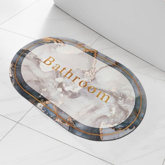 Вологопоглинаючий килимок мармур "Bathroom" 38*58CM*3MM (D) SW-00001569 | Зображення 4