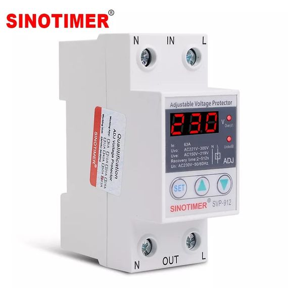 Стабілізатор напруги Sinotimer у щитову автомат 40а | Зображення 5