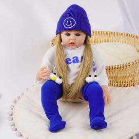 Силіконова Колекційна Лялька Реборн Reborn Дівчинка Фібі (Вінілова Лялька) Висота 60 см