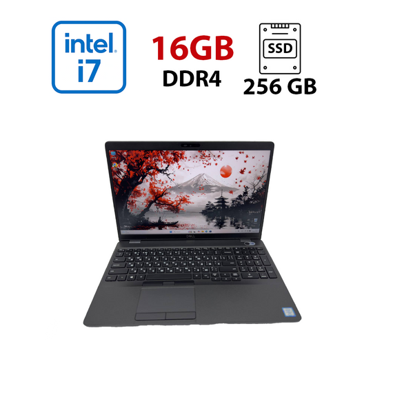 Ноутбук Dell Latitude 5500 / 15.6" (1920x1080) IPS / Intel Core i7-8665U (4 (8) ядра по 1.9 - 4.8 GHz) / 16 GB DDR4 / 256 GB SSD / Intel UHD Graphics / WebCam / HDMI б/в