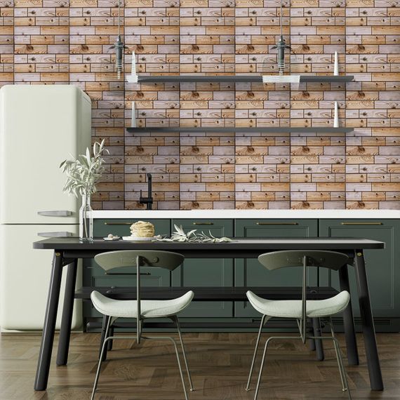 Декоративна ПВХ плитка на самоклейці 300х300х4мм Карамельна, ціна за 1 шт. (СПП-606) SW-00001133 | Зображення 4