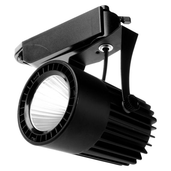 Светильник трековый поворотный LED 410/24W NW BK COB | Зображення 1