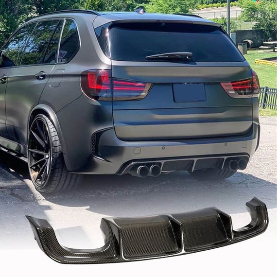 Дифузор заднього бампера Карбон V2 (для F85) для BMW X5 F-15 2013-2018 рр