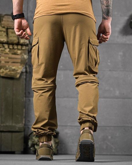 Стрейчеві літні тактичні штани-шорти PARADOX Кайот ДЛ6296 | Зображення 5