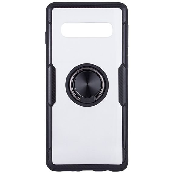 Чохол бампер Primolux Ring Magnetic Stand для смартфона Samsung Galaxy S10 (SM-G973) - Black | Зображення 1