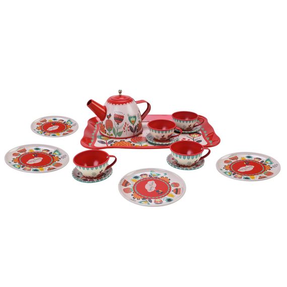 Детский набор посуды Tea set 620-C5 металл, 14 предметов | Зображення 2