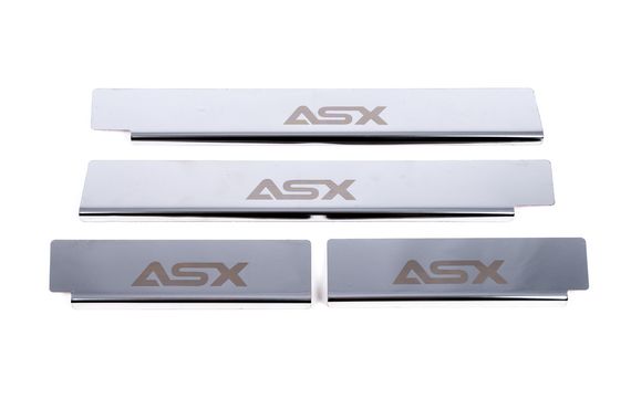 Накладки на пороги Carmos (4 шт, нерж.) для Mitsubishi ASX 2010-2023 гг | Зображення 1