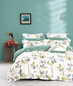 Комплект постільної білизни Soho Євро Elle 200х230 см Twigs Green