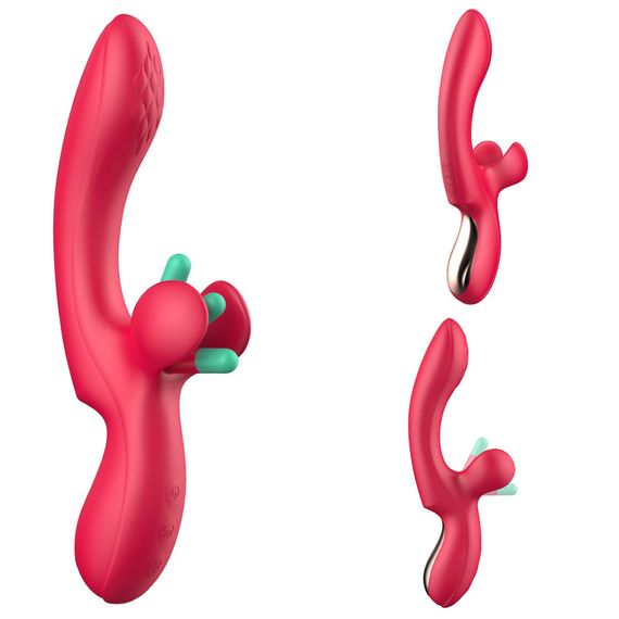 Вибратор - Erospace Sweet Play G-Spot & Critoral Flappinng Vibrator A16 Sex Aura | Зображення 4