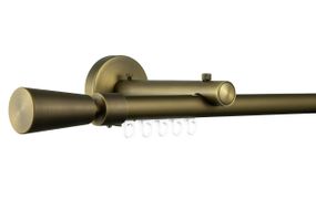 Zegar Карниз для штор однорядний Техно 20 Антик імпресійний, Трапеція 175см., Ручне, в асортименті
