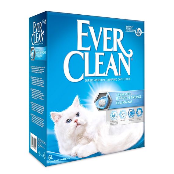 Бентонітовий наповнювач Ever Clean Extra Strong Clumping Unscented без аромату 6 л