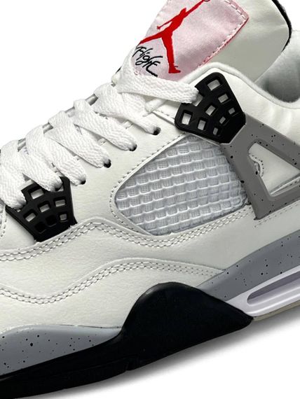 Чоловічі кросівки Air Jordan 4 Retro M White Cement , весна, літо, осінь , В'єтнам 43 27,5 | Зображення 6