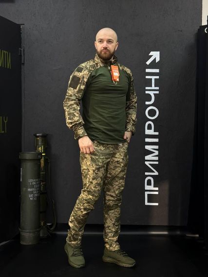 Тактичний Військовий Комплект Олива / Піксель Ягуар 4.5.0. Jaguar Убакс +Штани Under Body Armor Combat Shirt | Зображення 2
