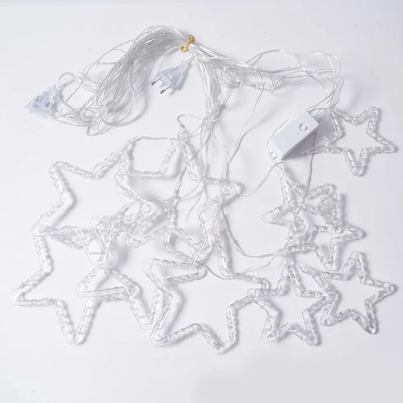 Гірлянда-штора Зірки LED освітлення XPRO 2x1 м (23457487601_299)