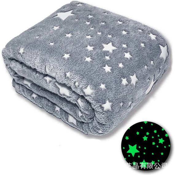 Пухнастий плед на диван світиться в темряві Blanket kids Magic Star 150х100 см, Ковдра magic blanket FY-92 | Зображення 8