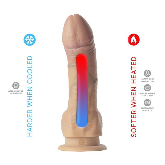 Фалоімітатор SilexD Legends - Juan Lucho Dildo 9" двошаровий, силікон+Silexpan Sex Aura | Зображення 6