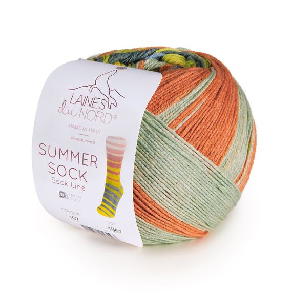 Бавовняна шкарпеткова пряжа Laines du Nord Summer Sock, 107 | Зображення 2