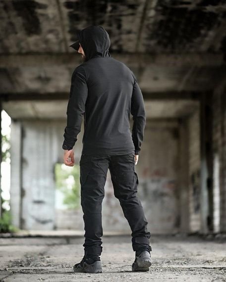 Еластичний тактичний костюм agony чорний НП4880 | Зображення 3