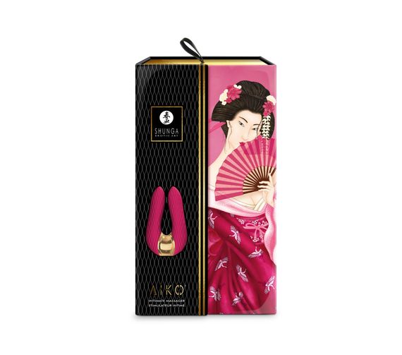 Вібратор для клітора Shunga Aiko Raspberry, гнучкі кінчики | Зображення 5