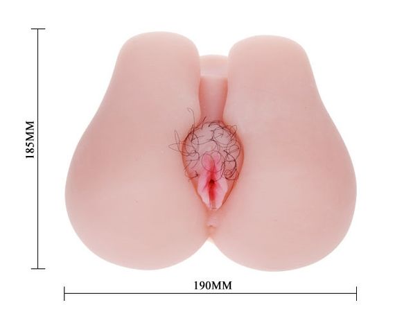 Мастурбатор вагина и анус с вибрацией Soft and smooth pussy and ass hole , BM-009113 Sex Aura | Зображення 5