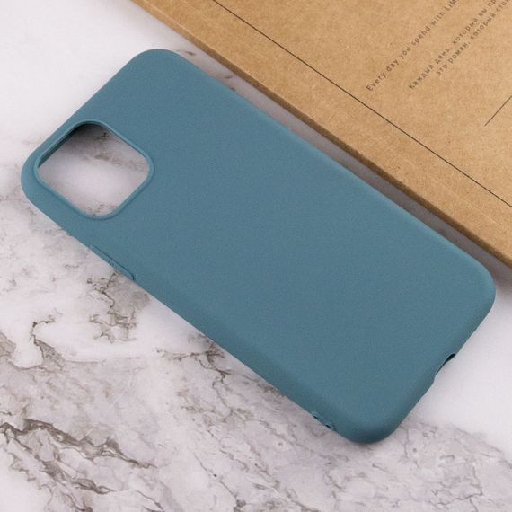 Силиконовый чехол Candy для Apple iPhone 14 (6.1") Синий / Powder Blue | Зображення 3