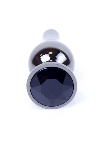 Анальна пробка - Jewellery Dark Silver BUTT PLUG- Black | Зображення 2