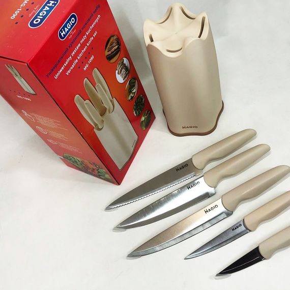 Набір ножів універсальний кухонний Magio MG-1090, кухарські ножі набір, кухонні ножі | Зображення 6