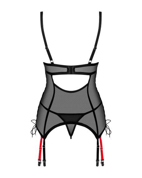 Корсет Obsessive Glandez corset Чорний XL/2XL | Зображення 5