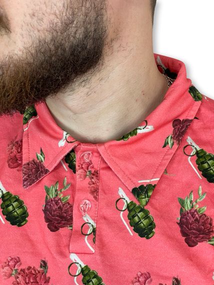 Поло "Тактичний Арт" F-1 & Flowers (Рожевий) XXL | Зображення 3
