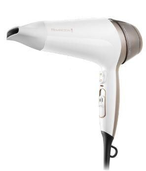 Фен Remington D5720 Thermacare Pro, 2200 Вт, поток 90 км/ч, 3 температуры, 2 скорости, белый (D5720)