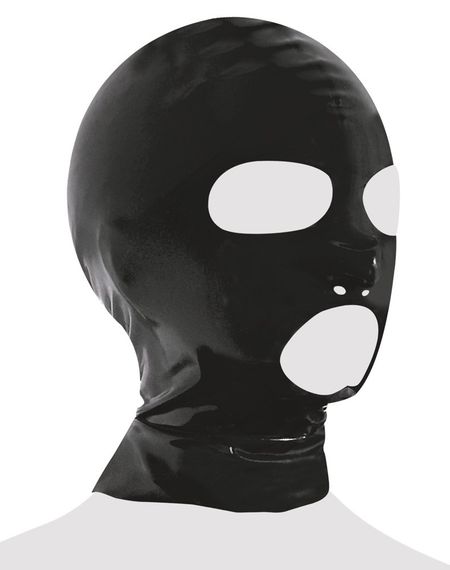 Маска - 2920050 Late X Latex Mask Black Sex Aura | Зображення 3
